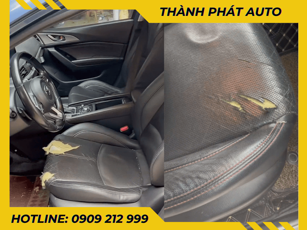 sai lầm khi bọc ghế da ô tô
