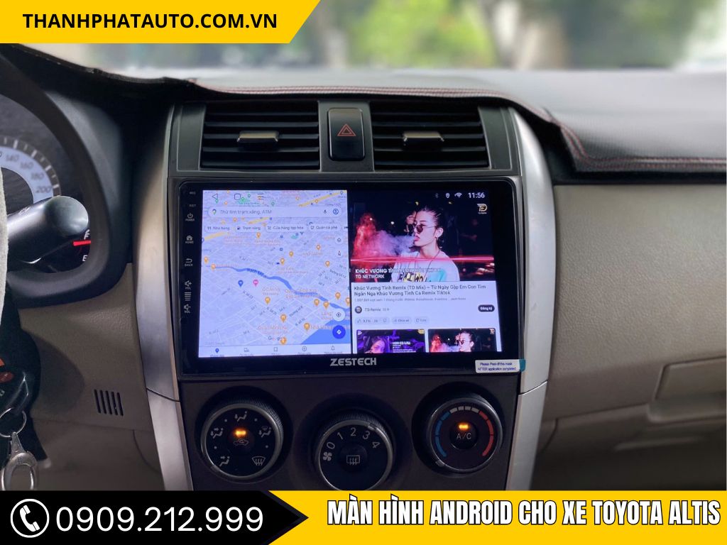 Màn Hình Android Cho Xe Toyota Altis 