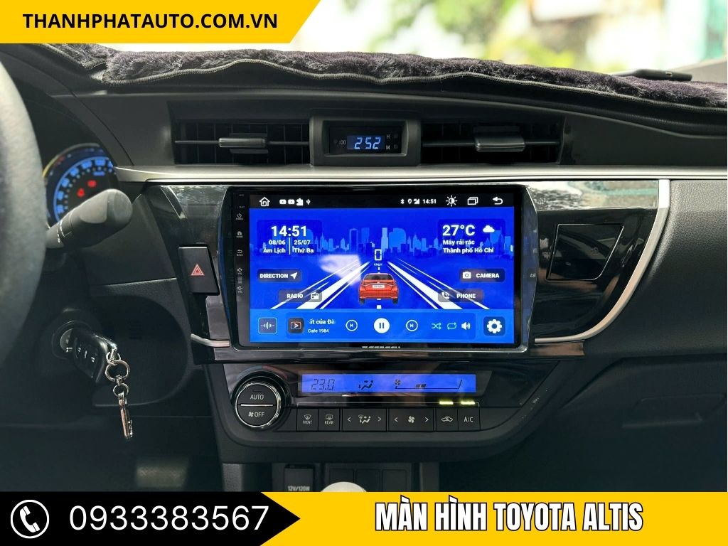 Màn Hình Android Cho Xe Toyota Altis 
