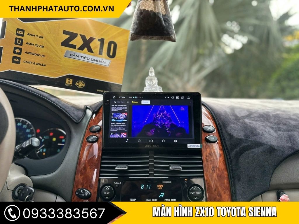 màn hình zx10 xe Sienna