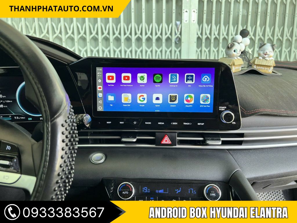 Android Box Xe Hyundai Elantra - Cắm Là Dùng, Giữ Zin 100%