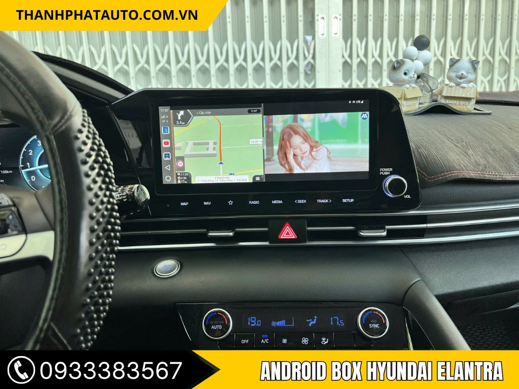 Android Box Xe Hyundai Elantra - Cắm Là Dùng, Giữ Zin 100%