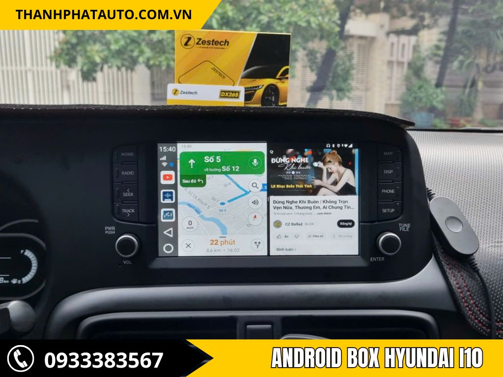 Android Box Xe Hyundai i10 - Nâng Cấp Công Nghệ