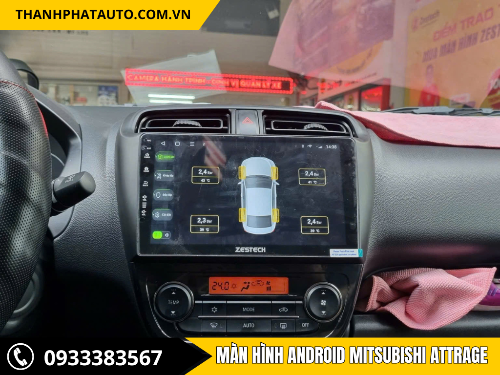 Màn Hình Android Mitsubishi Attrage 