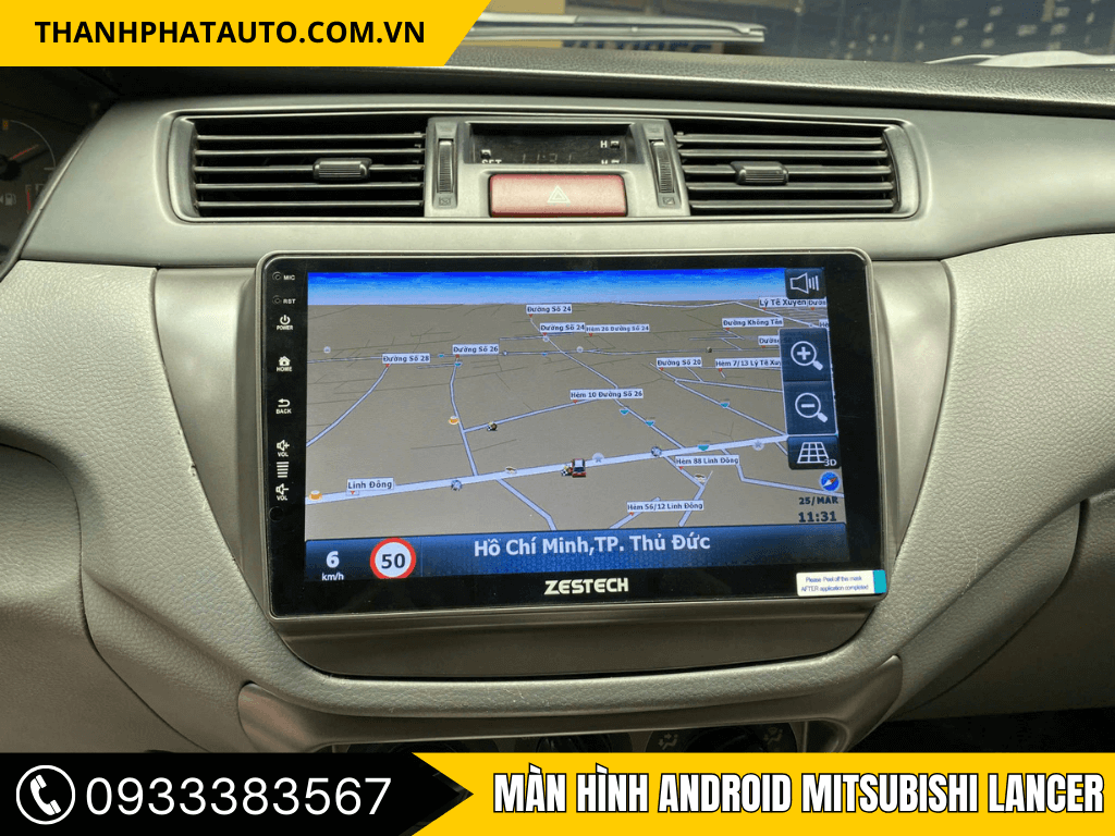 Màn Hình Android Mitsubishi Lancer