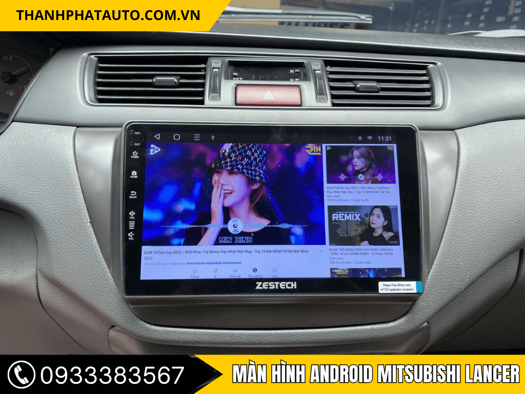 Màn Hình Android Mitsubishi Lancer