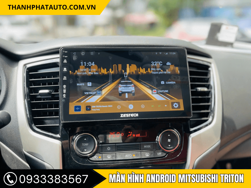 Màn Hình Android Mitsubishi Triton