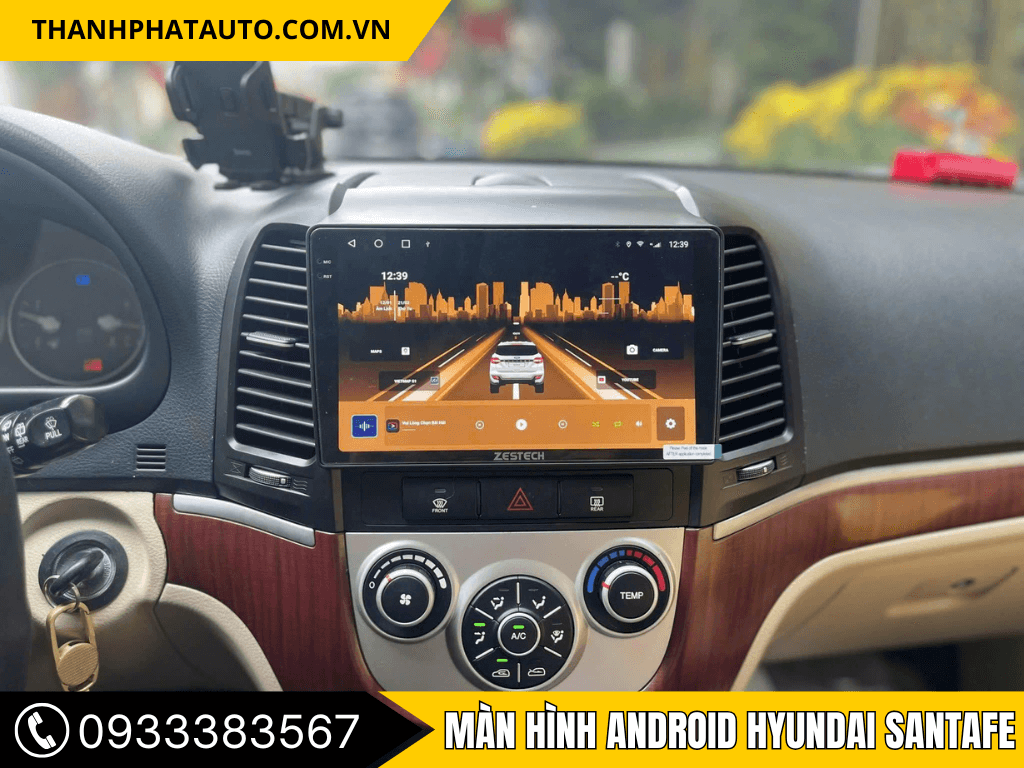 Màn Hình Android Xe Santafe