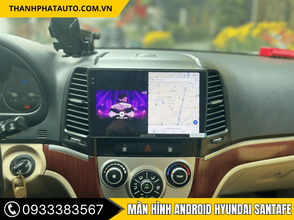 Màn Hình Android Xe Santafe