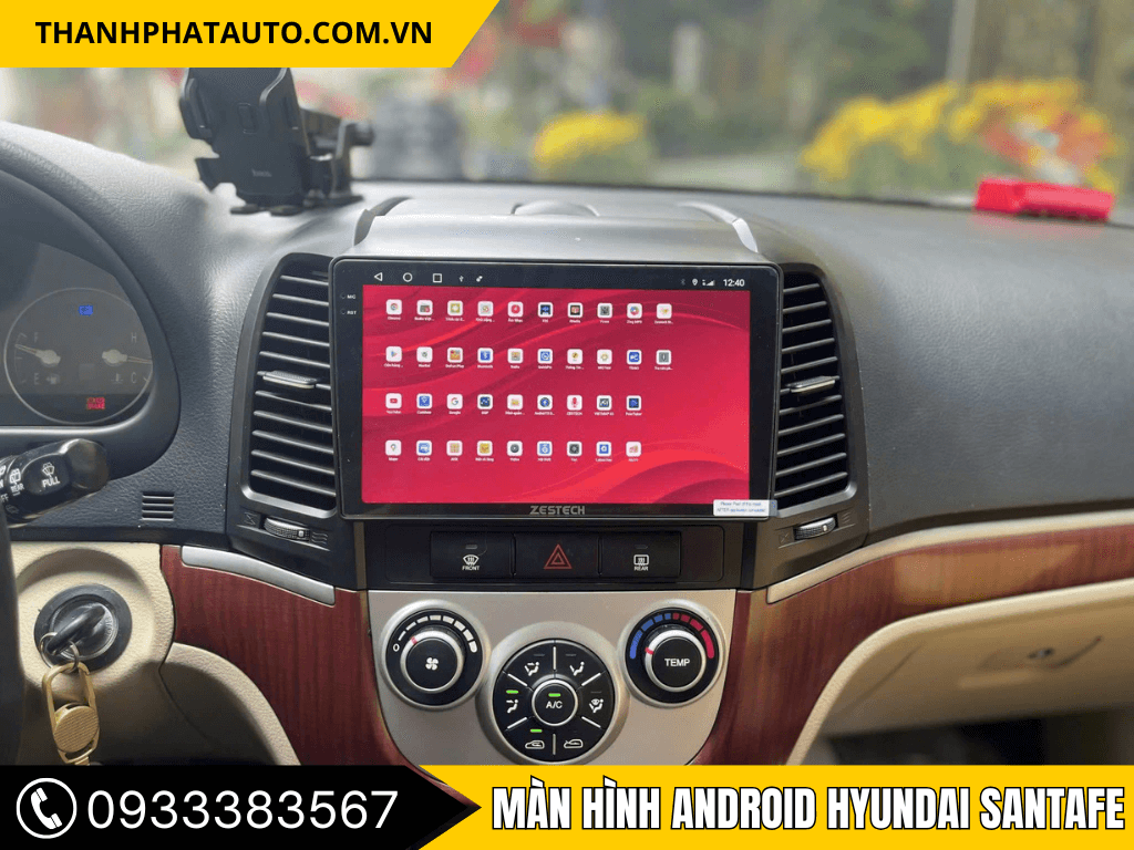 Màn Hình Android Xe Santafe