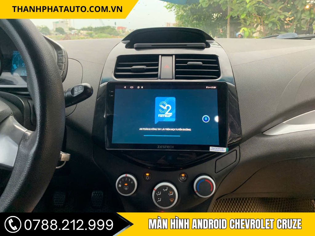 Màn Hình Android Chevrolet Spark 2010, 2011, 2012, 2013, 2014, 2015, 2016, 2017