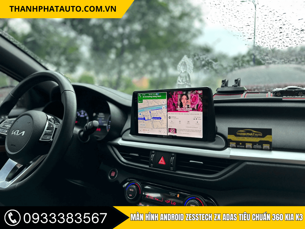 Màn Hình Android ZX ADAS 360 Xe K3