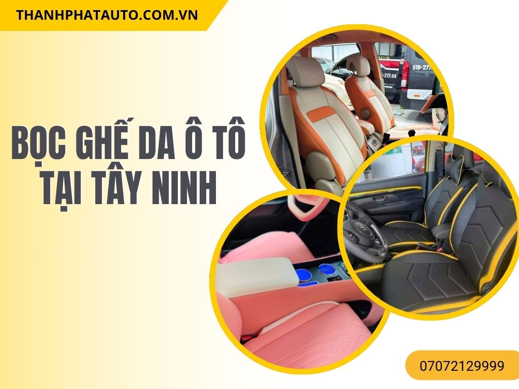Thành Phát Auto mang đến hàng chục mẫu bọc ghế da ô tô tại Tây Ninh với nhiều tone màu: cam kem, vàng trắng, hồng be… đáp ứng mọi phong cách từ sang trọng đến thể thao.