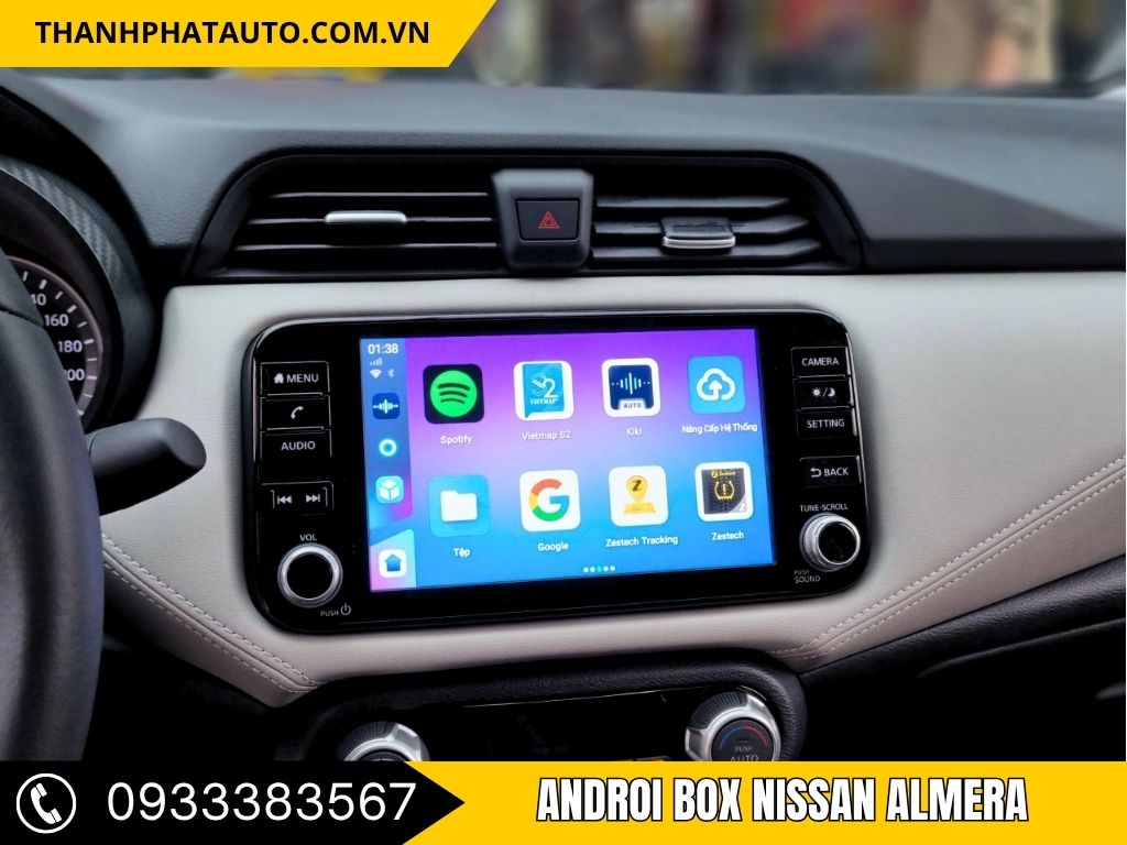 Android Box Nissan Almera 2023‑2025 giúp xe trở nên thông minh hơn