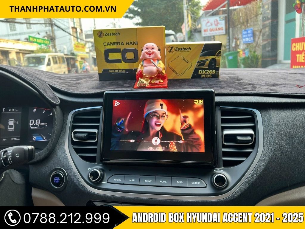 Android Box Ô Tô Tại Bà Rịa cho Xe Hyundai Accent 2021 - 2025