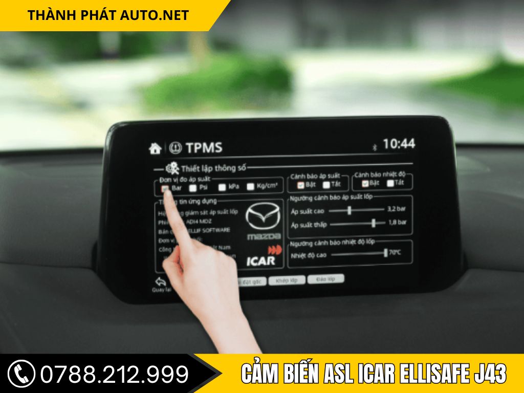 Cảm Biến Áp Suất Lốp ICAR Ellisafe J43 – Lắp Đặt An Toàn Cho Mazda
