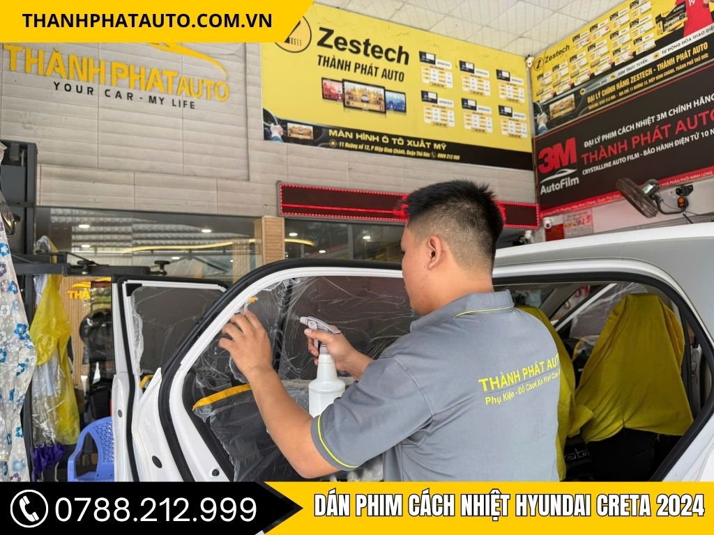 Dán phim cách nhiệt Hyundai Creta 2024