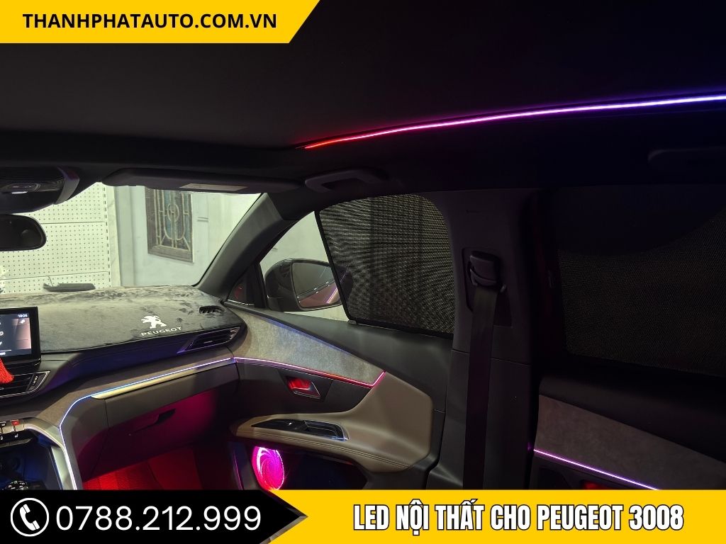 LED Viền Nội Thất Peugeot 3008