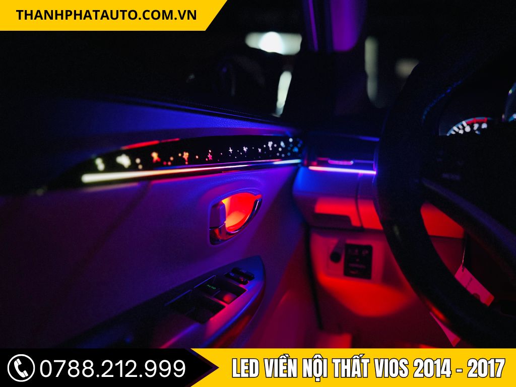 LED Nội Thất Ô Tô Vios 2014 - 2017
