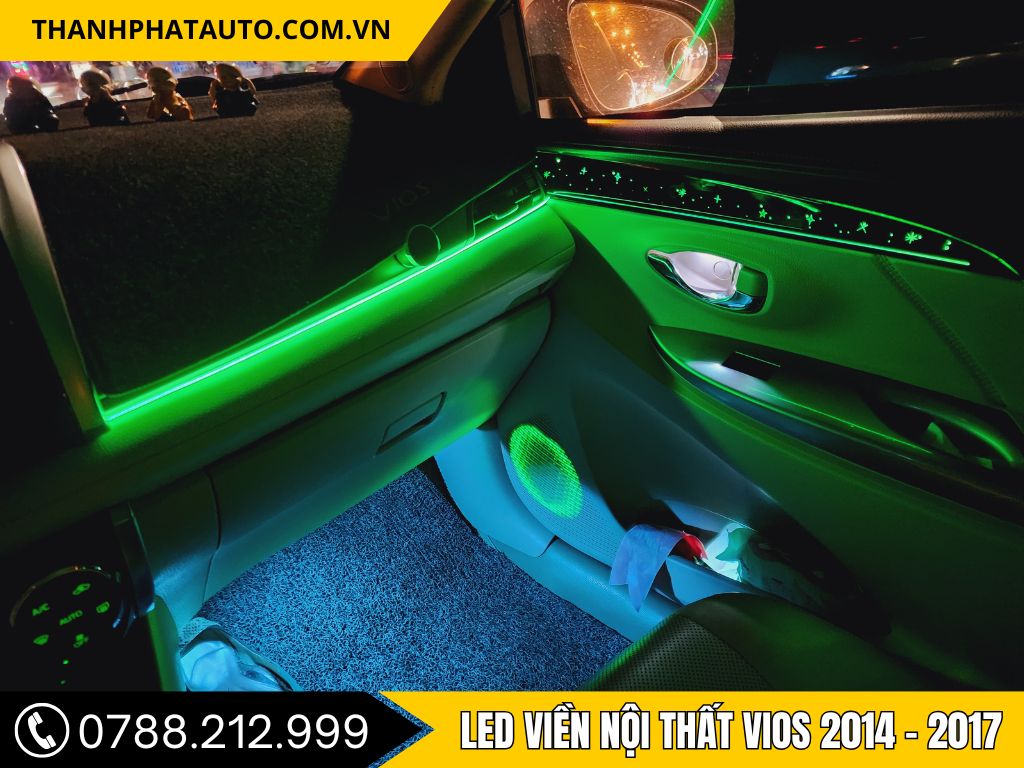 LED Nội Thất Ô Tô Vios 2014 - 2017