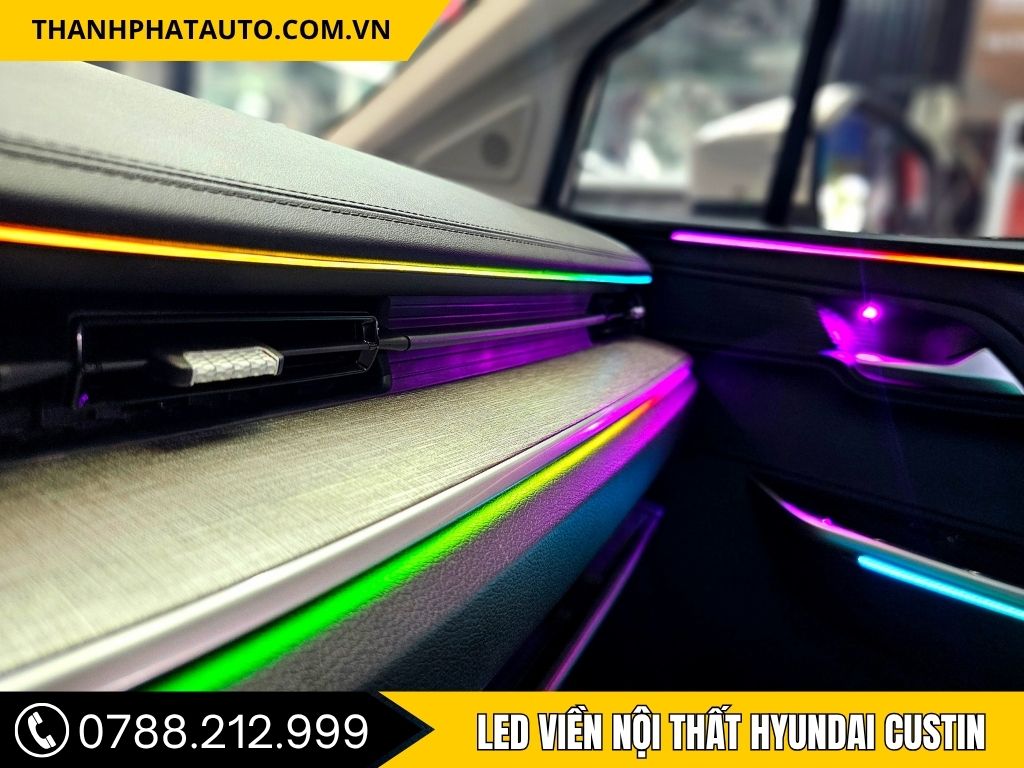 Led viền nội thất cho ô tô 