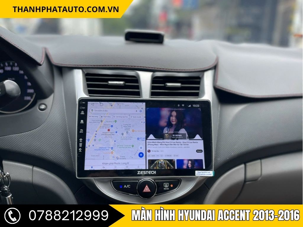 Trang bị màn hình Android Zestech cho Hyundai Accent 2013, bạn sẽ có một hệ thống dẫn đường chính xác, đồng thời giải trí ngay trên xe với các ứng dụng như YouTube, Facebook và nhiều tính năng khác. Sản phẩm này giúp nâng cao sự tiện nghi cho mọi hành trình.