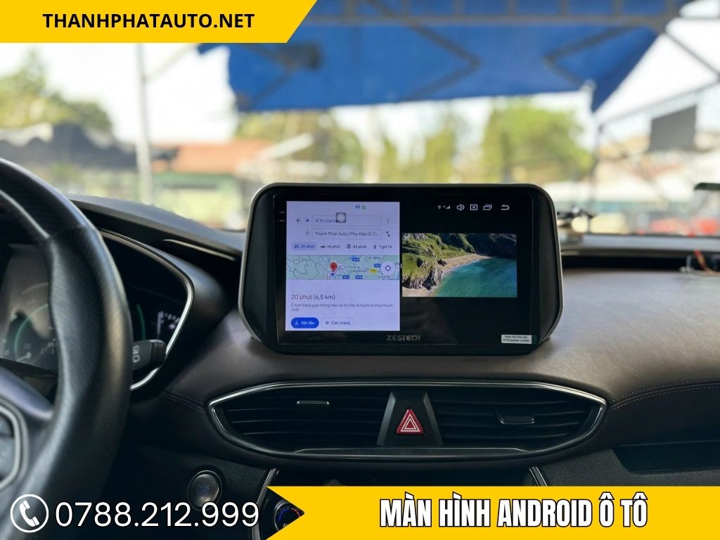 Màn hình Android ô tô cao cấp cho Hyundai SantaFe