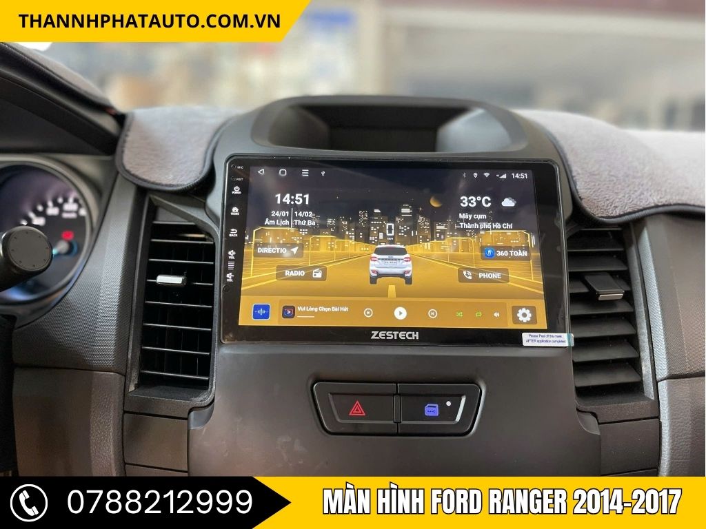 Với Màn hình Ford Ranger 2014-2017, việc xem video, nghe nhạc trực tuyến hoặc thậm chí kết nối với các ứng dụng xã hội trên màn hình lớn đã trở nên dễ dàng hơn bao giờ hết. Hệ thống Android cho phép bạn thưởng thức các nội dung giải trí yêu thích ngay trên xe.