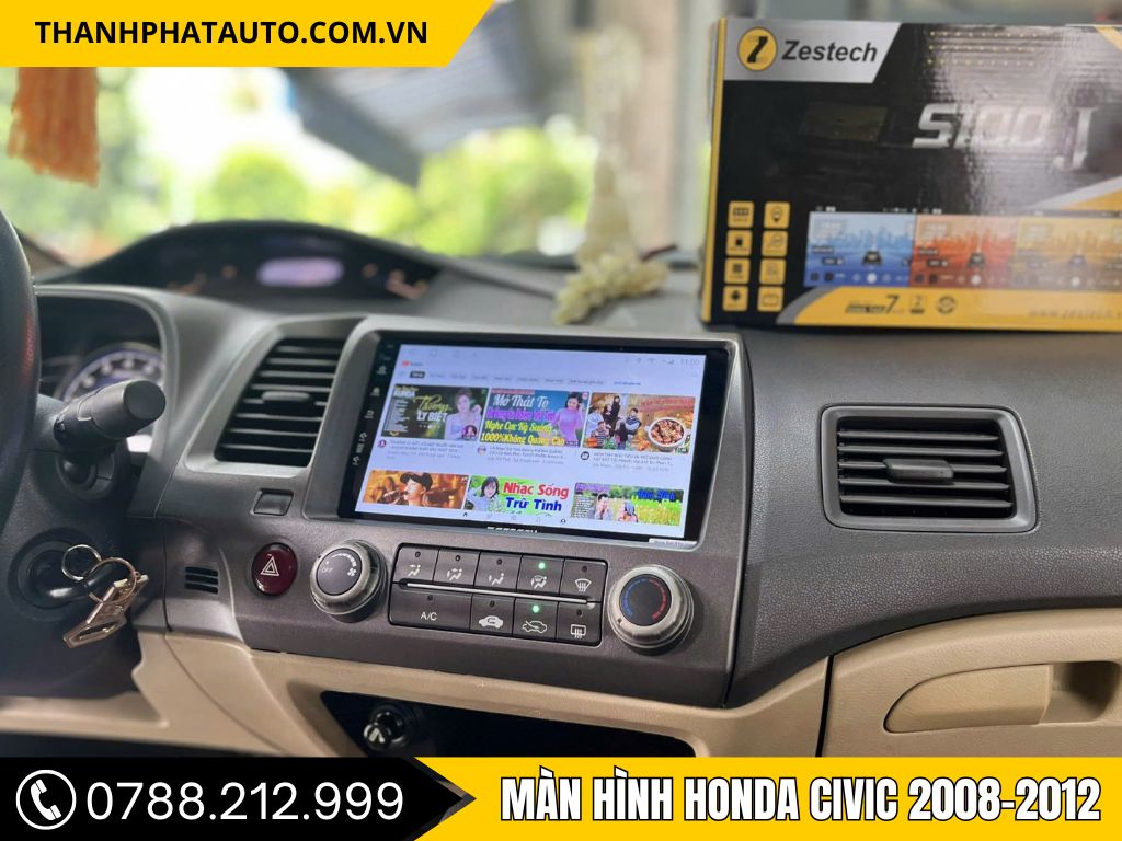 Màn Hình Android Honda Civic 2008 – 2012