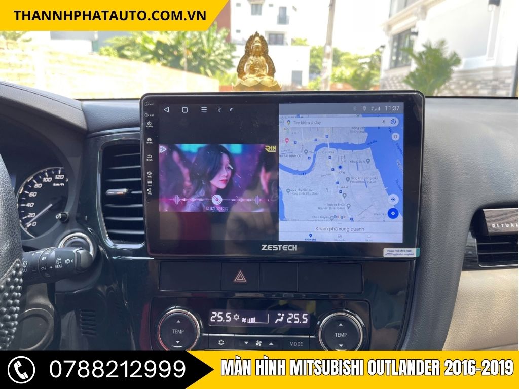 Màn hình Android Mitsubishi Outlander 2016-2019 còn mang lại khả năng kết nối với các ứng dụng giải trí trực tuyến như YouTube, Facebook. Bạn có thể thoải mái thưởng thức âm nhạc hoặc xem video yêu thích ngay trong khi di chuyển.