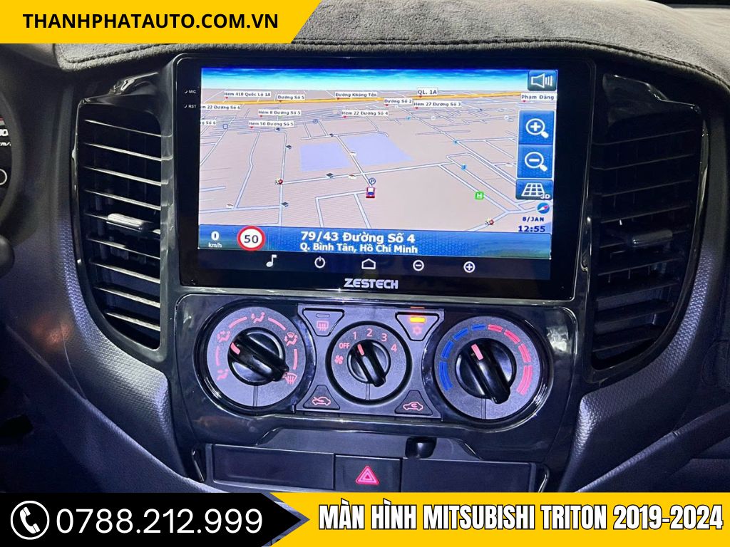 Màn Hình zestech Mitsubishi Triton 2019-2024