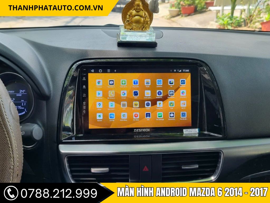 Nâng cấp trải nghiệm lái xe với màn hình Android Zestech trên Mazda 6, giúp việc điều khiển và giải trí trở nên dễ dàng và thú vị hơn tại Dĩ An.