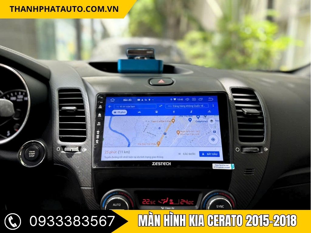 MÀN HÌNH ANDROID KIA CERATO 2015–2018 giúp chiếc xe trở nên sang trọng hơn, tối ưu hóa giải trí.