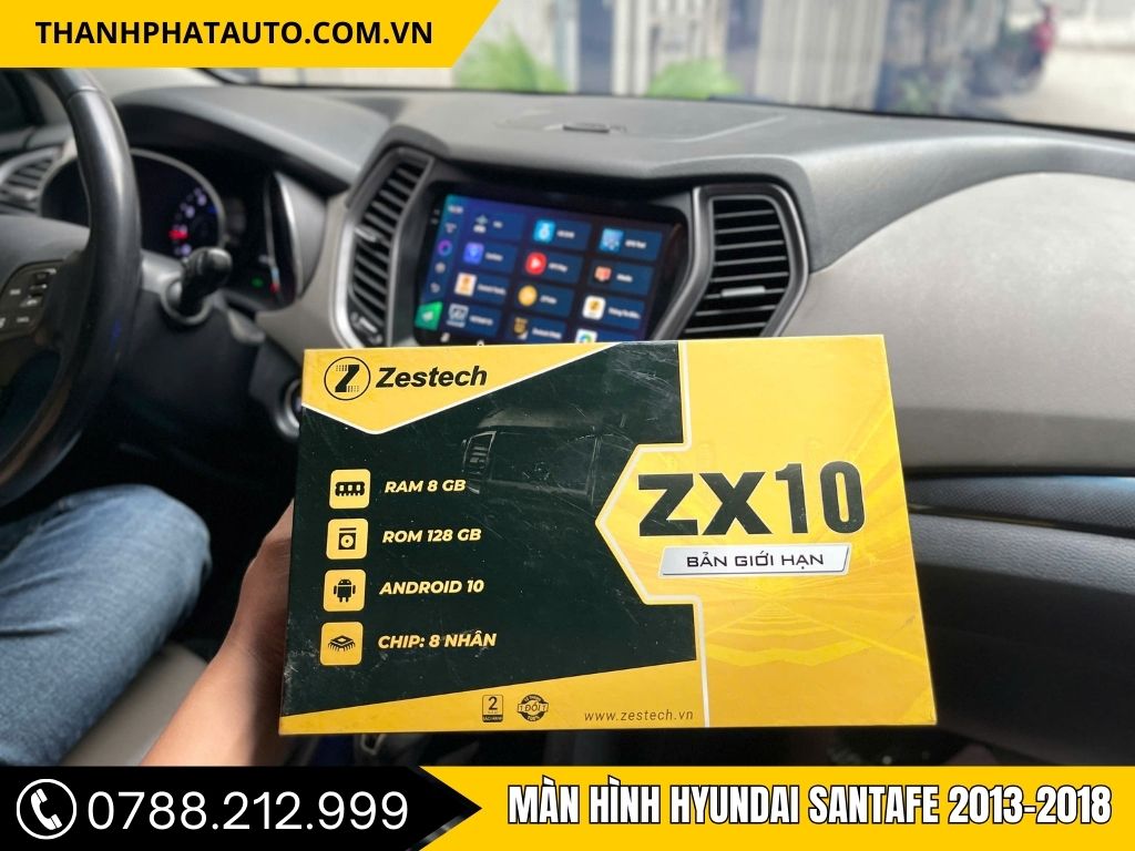 Màn hình Hyundai Santafe 2013-2018