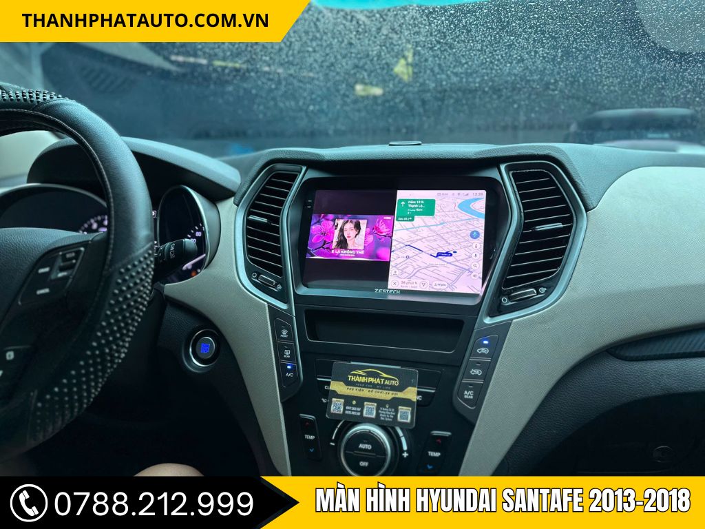 Màn hình Hyundai Santafe 2013-2018