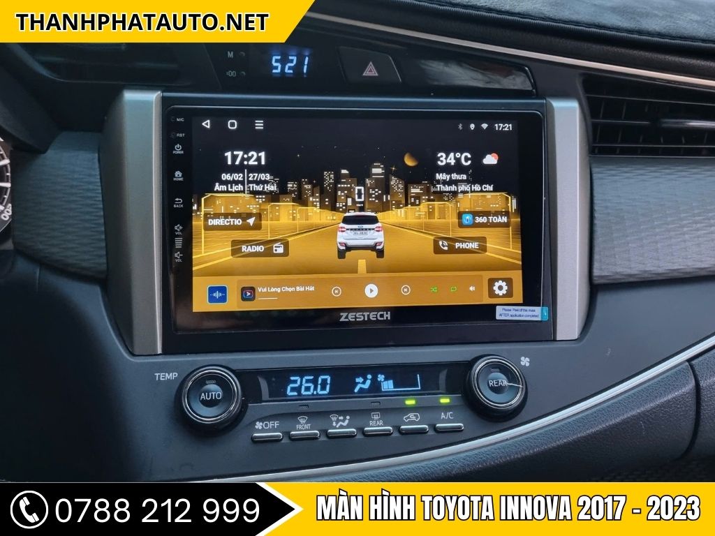 Màn Hình Android Toyota Innova 2017-2023