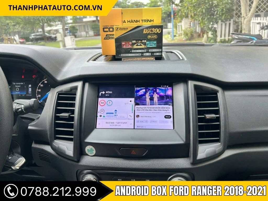 Android Box Cho Ford Ranger 2018-2021