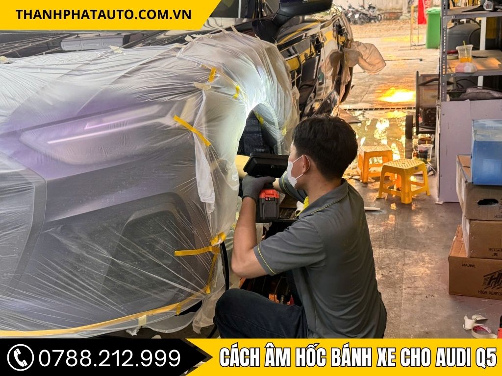 Hình Ảnh Cách Âm Hốc Bánh Xe Cho Audi Q5
