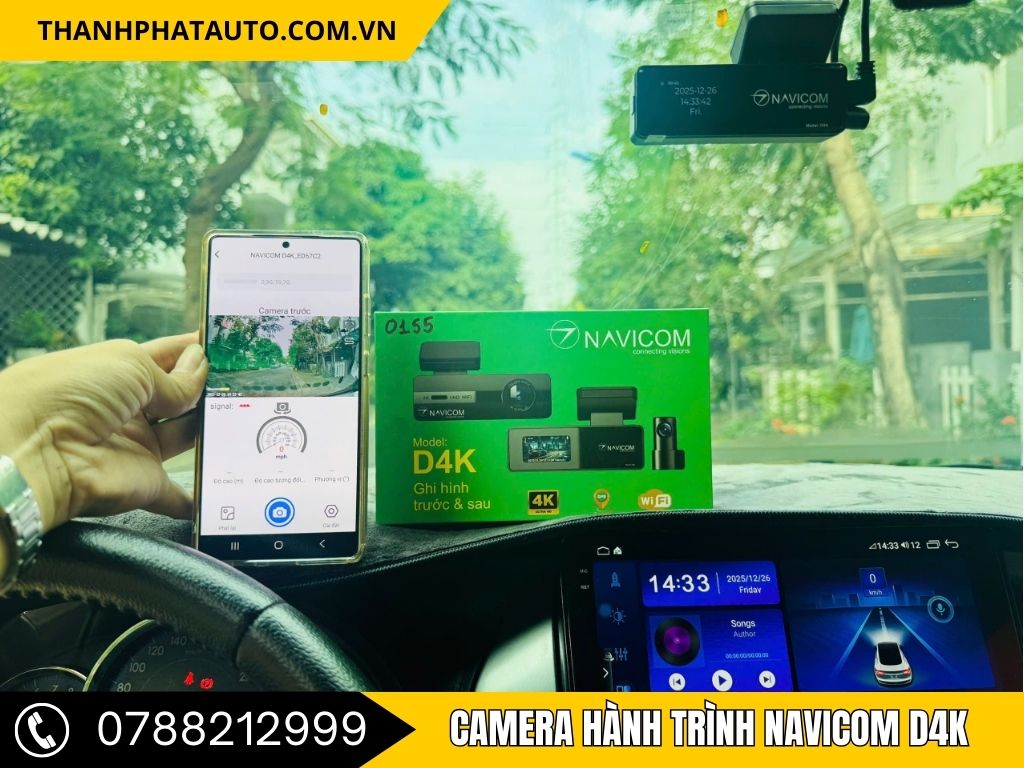 Camera hành trình Navicom D4K Cho Toyota Yaris hỗ trợ làm bằng chứng trong các tình huống va chạm giao thông.