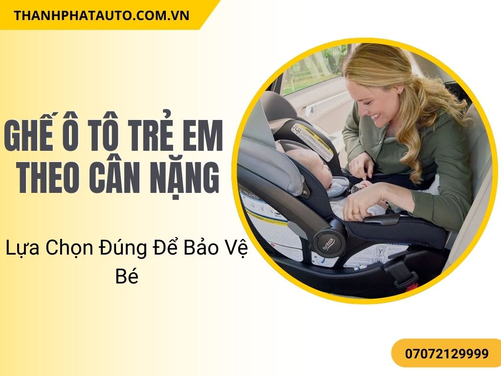 Việc chọn ghế ô tô trẻ em theo cân nặng giúp đảm bảo bé ngồi đúng tư thế, tối ưu hóa sự thoải mái và bảo vệ trẻ khỏi các chấn thương.