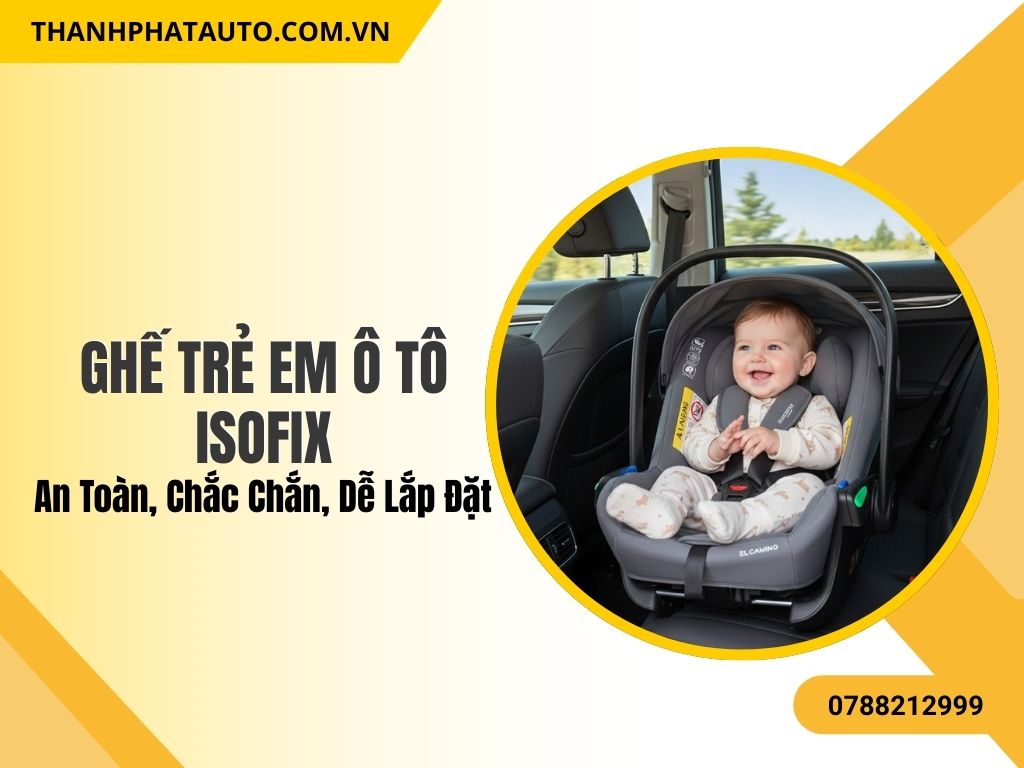 Ghế Trẻ Em Ô Tô ISOFIX mang đến sự an toàn tối đa cho bé trong mọi chuyến đi. Thiết kế ôm trọn cơ thể giúp bé ngồi chắc chắn, hạn chế chấn động khi xe di chuyển. Phụ huynh có thể yên tâm vì hệ thống ISOFIX giữ ghế cố định tuyệt đối.