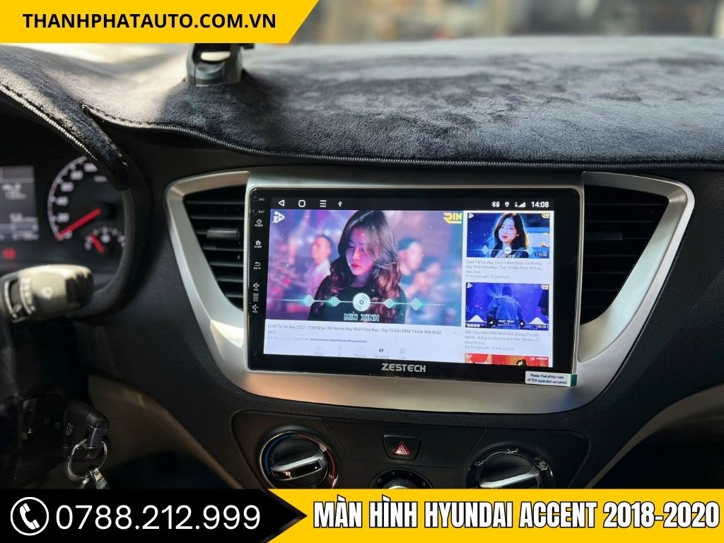 Hình Ảnh Màn Hình Hyundai Accent 2018, 2019, 2020