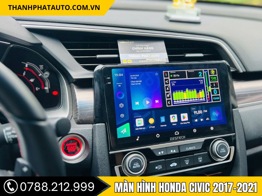 Màn Hình Honda Civic 2017–2021 