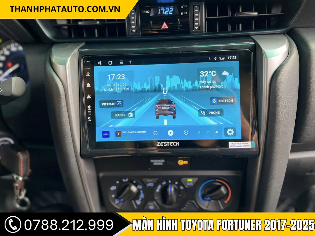 Màn Hình Toyota Fortuner 2017-2025