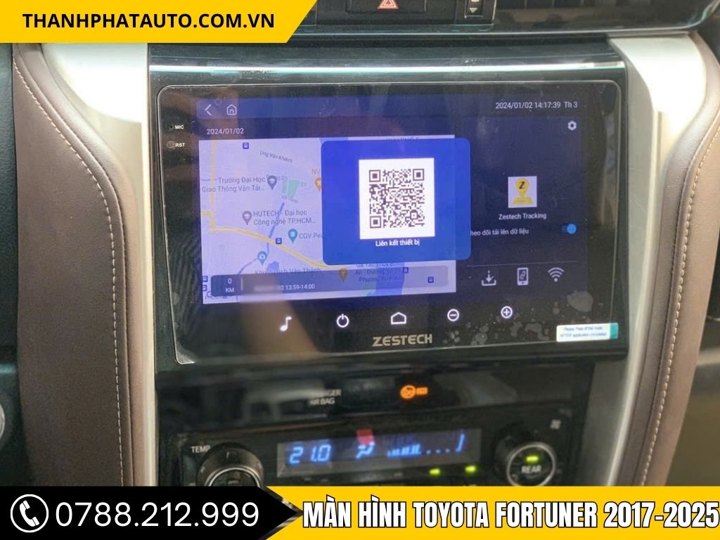 Màn Hình Toyota Fortuner 2017-2025