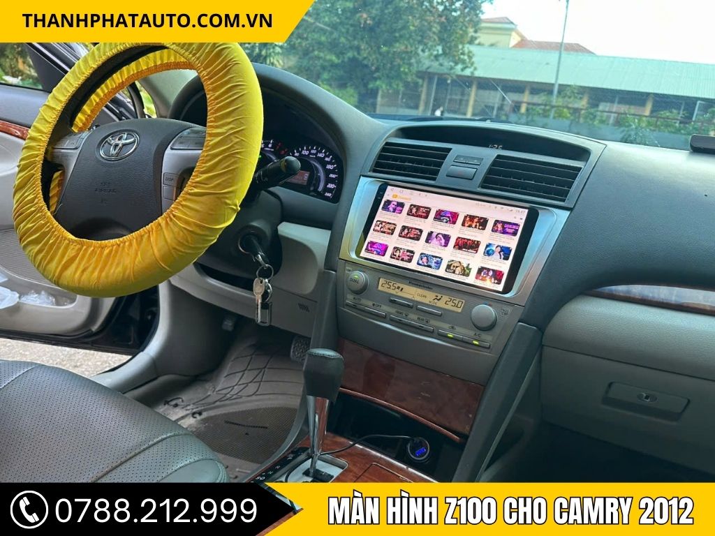 Hình ảnh màn hình z100 cho Camry 2012