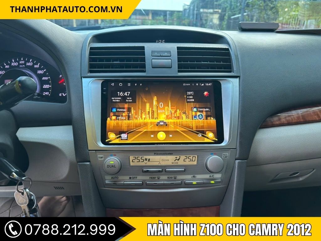 Hình ảnh màn hình z100 cho Camry 2012