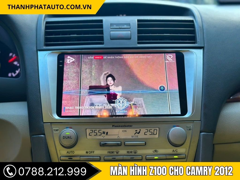 Hình ảnh màn hình z100 cho Camry 2012