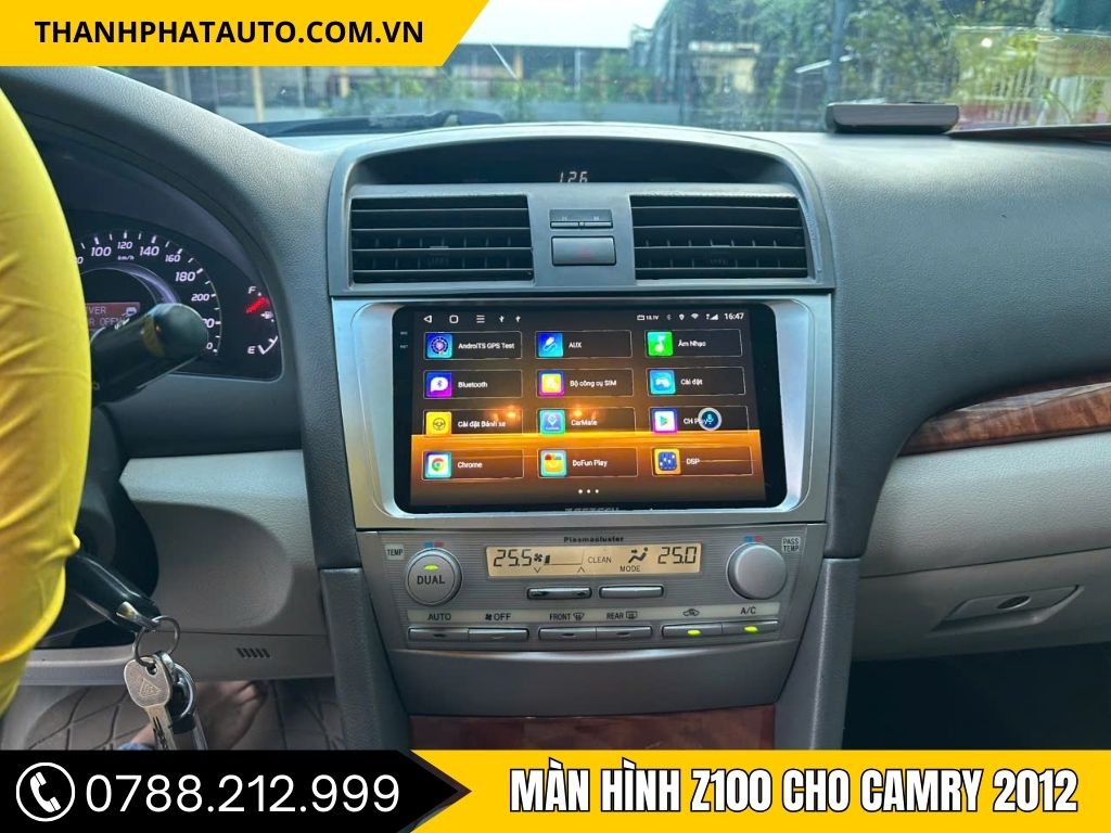 Hình ảnh màn hình z100 cho Camry 2012