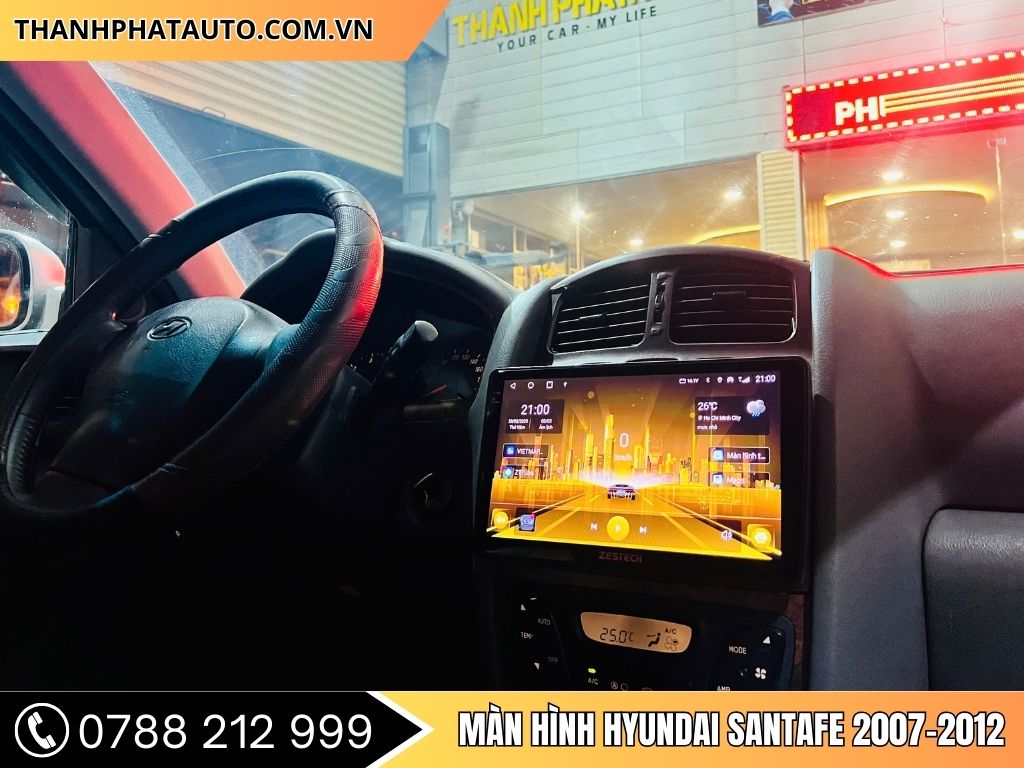 Hình Ảnh Màn Hình Hyundai Santafe 2007, 2008, 2009, 2010, 2011, 2012